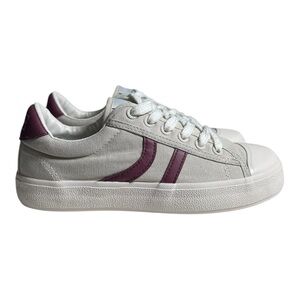 Coolway White and Maroon Icon One Sneakers